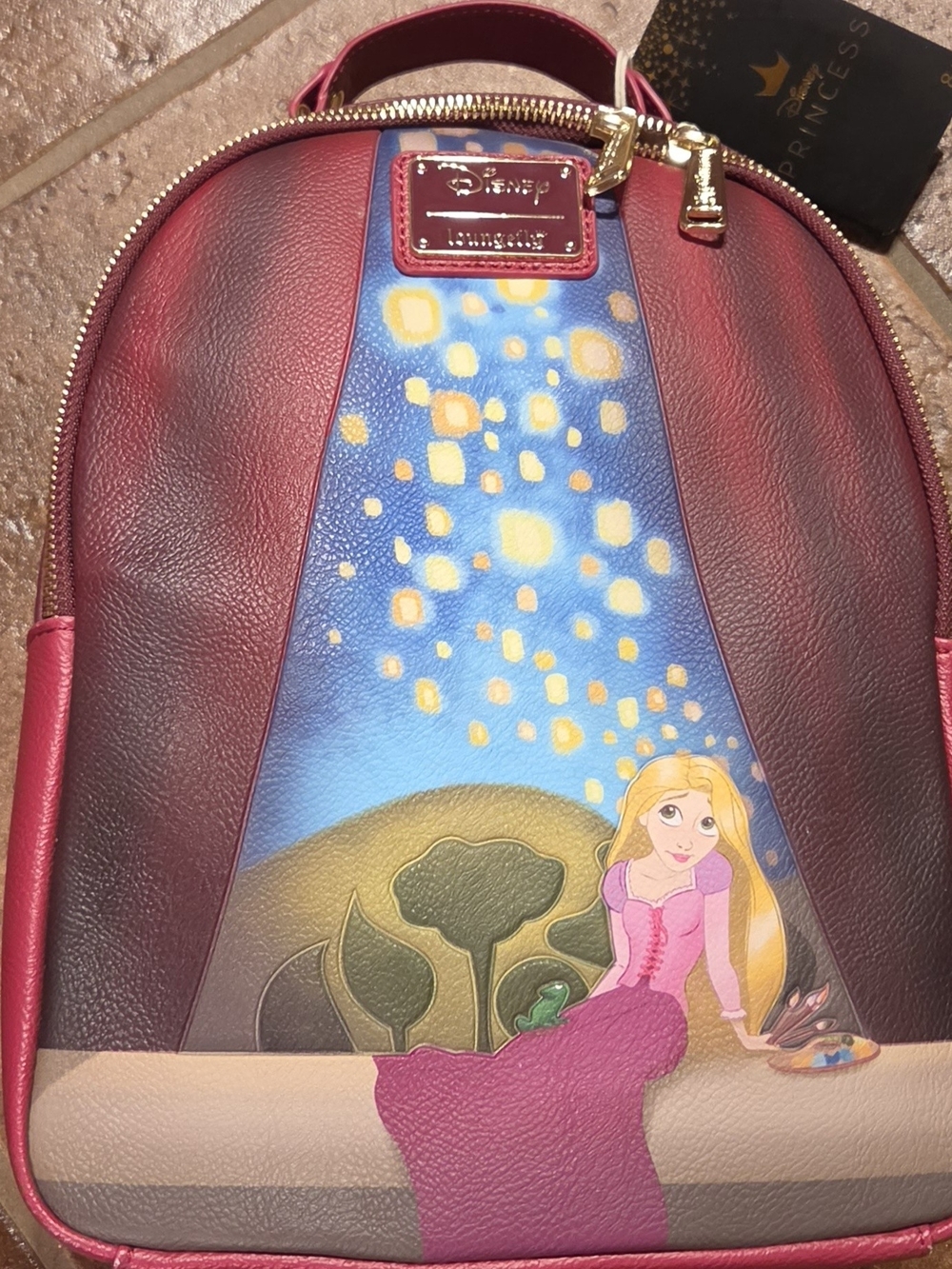 Loungefly Disney Tangled Rapunzel Tower Illustrated Lantern Mini Backpack